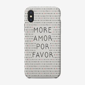 More Amor Black And White Phone Case