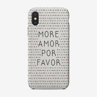 More Amor Black And White Phone Case