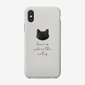 Home Is Where The Cat Is Phone Case