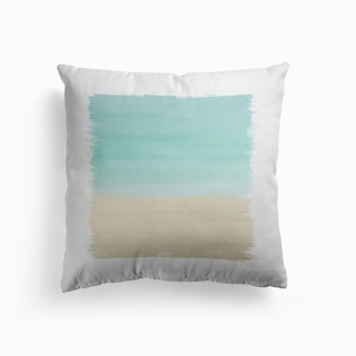 Turquoise Abstract Cushion