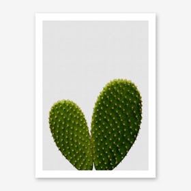 Heart Cactus Art Print