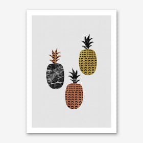 Scandi Pineapples Art Print