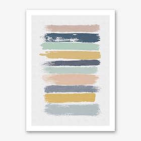 Pastel Stripes Art Print