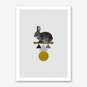 Tribal Rabbit Art Print
