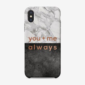 You & Me Always Copper iPhone Case