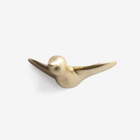 Ceramic Golden Bird Wall Decoration - 1Pcs