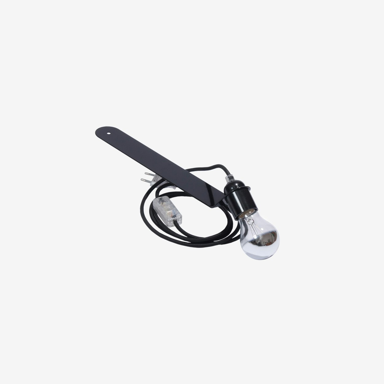 Skipper Sliding Shelf Lamp in Black/Black by Toshi