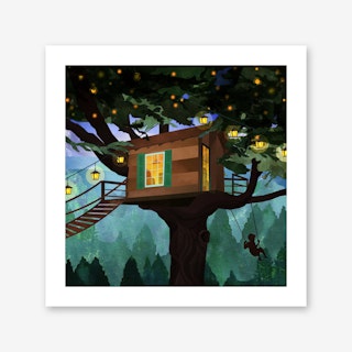 Treehouse Adventure Art Print