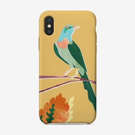 Green bird iPhone Case