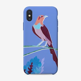 Purple Bird iPhone Case