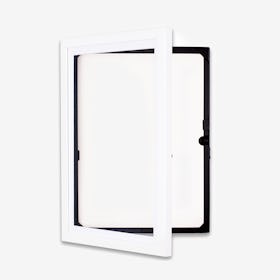 Art Cabinet and Frame for 50 Artworks - A3 in White