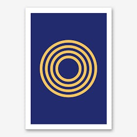 Yellow Letter O Art Print