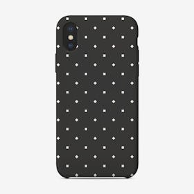Geometrical Pattern Black and White iPhone Case