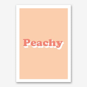 Peachy Art Print