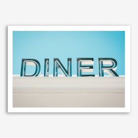 Retro Diner Sign Photo Art Print