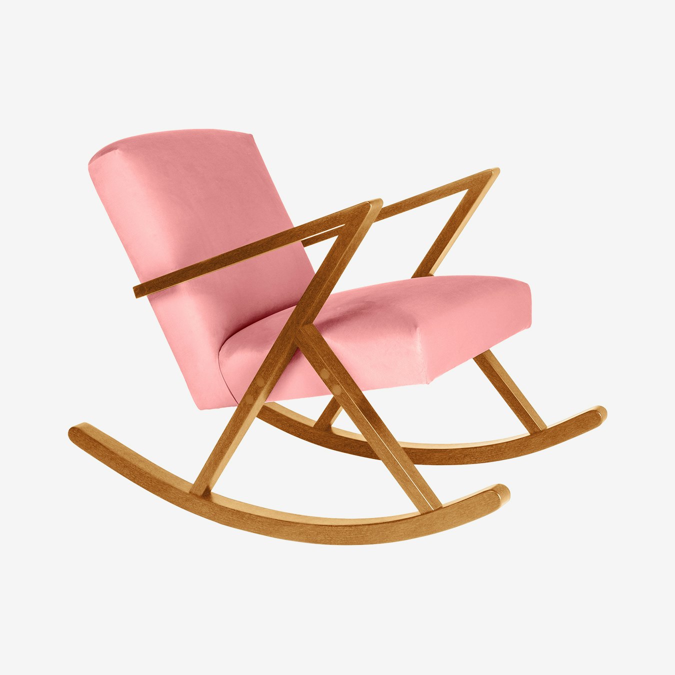 Retrostar Rocker in Light Rose & Honey - Velvet by Sternzeit Design