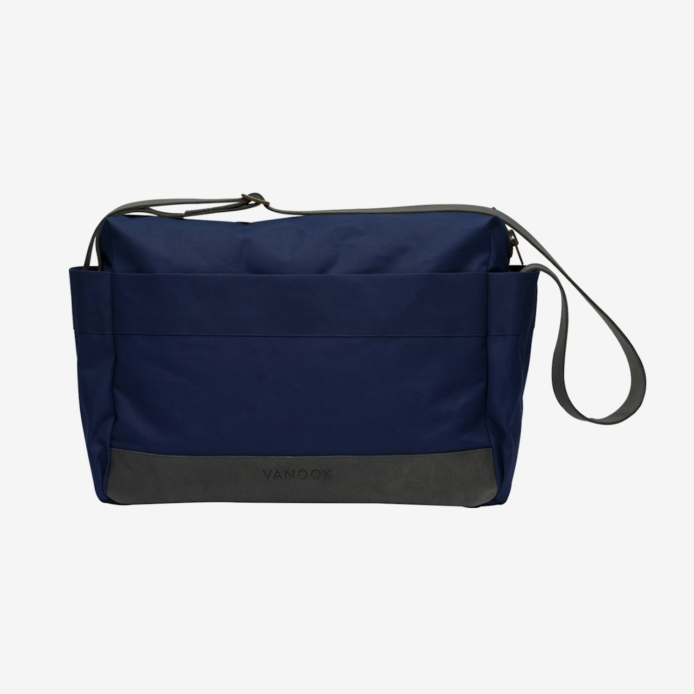 Messenger Bag In Navy And Stone