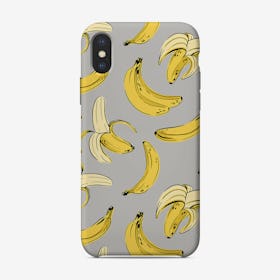 Grey Banana iPhone Case
