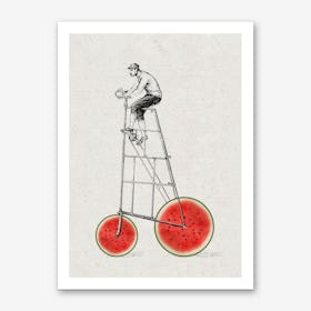 Melon Bike Art Print