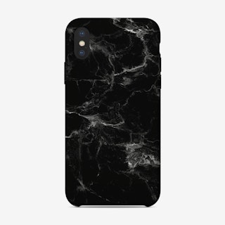 Black Marble iPhone Case