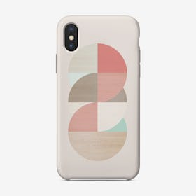 Wooden Circles iPhone Case