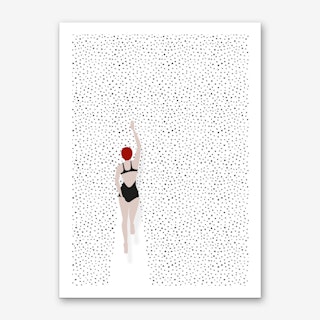 Swimming Points Art Print