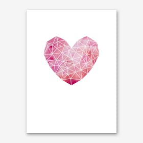 Geometric Heart Art Print