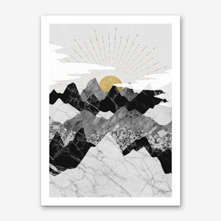 Sunrise & Mountains Art Print