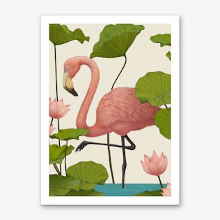 Flamingo V Art Print