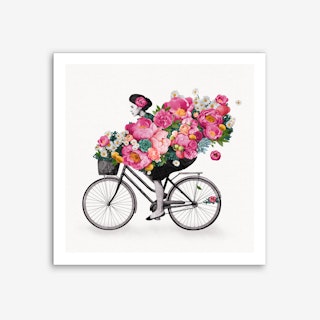 Floral Bicycle Art Print