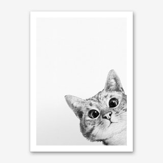 Sneaky Cat Art Print