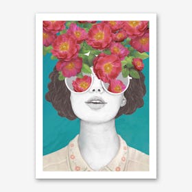 The Optimist Rose Tinted Glasses Art Print