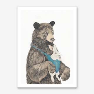 Bear au Pair Art Print