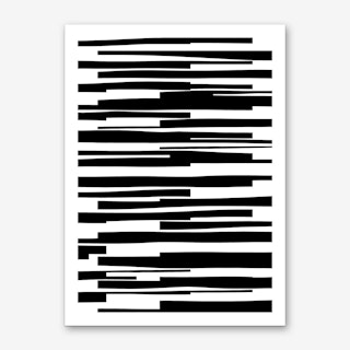 Organic 11 Black and White Minimalism Art Print