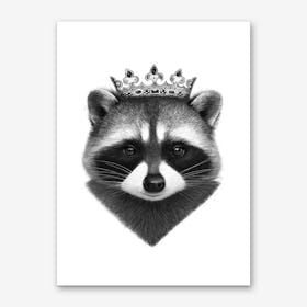 King Raccoon Art Print