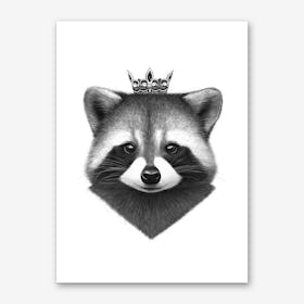 Queen Raccoon Art Print