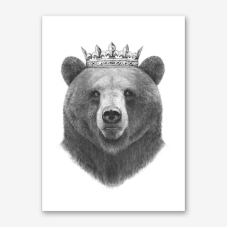 King Bear Art Print