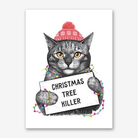 Christmas Tree Killer Art Print