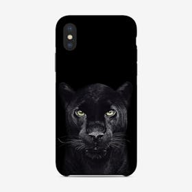 Black Panther on Black Phone Case