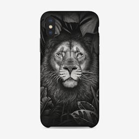Lion In Tropical Leaves Phone Case
