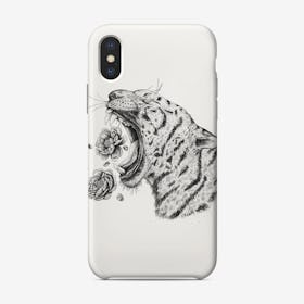 Tiger With Peonies Phone Case