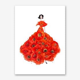 Fashion Poppies Art Print