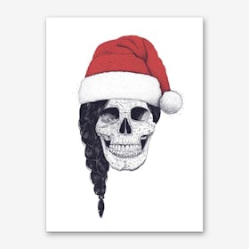 Christmas Skull Art Print