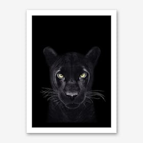 Panther on Black Art Print