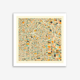 Los Angeles Map Art Print