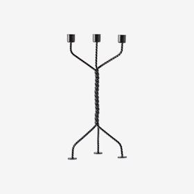 Twisted Candleholder - Black