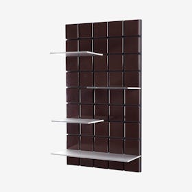 Confetti Monochrome Shelf - Chocolate Brown