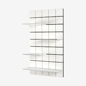 Confetti Monochrome Shelf - Signal White