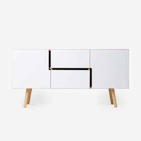 Sideboard MAN in Oak/White