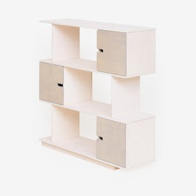 Shelf PIX 3-Levels in White/Light Grey